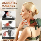 Electric Neck Massager 3D Kneading Heat Therapy for Back & Shoulders