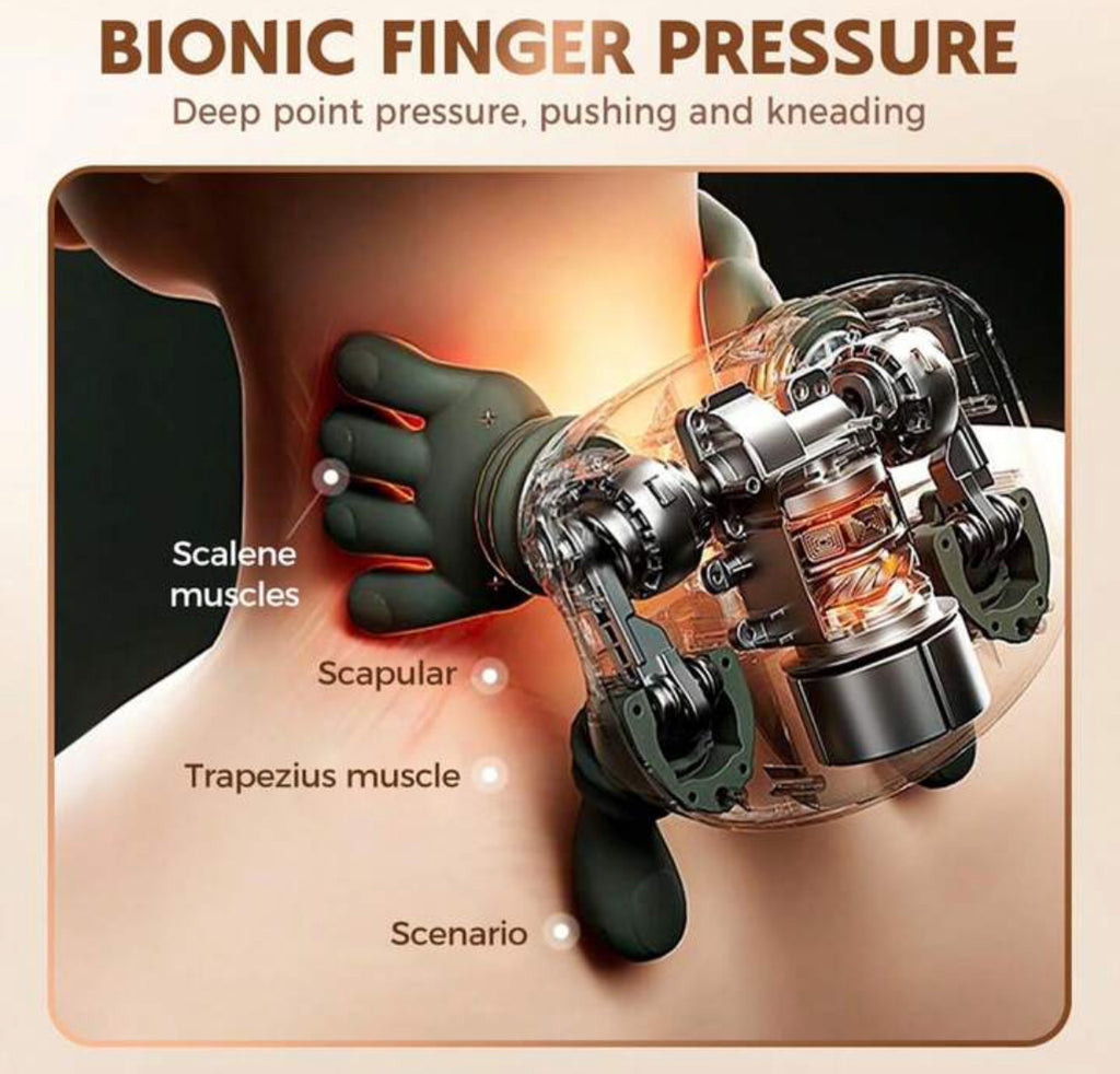 Electric Neck Massager 3D Kneading Heat Therapy for Back & Shoulders